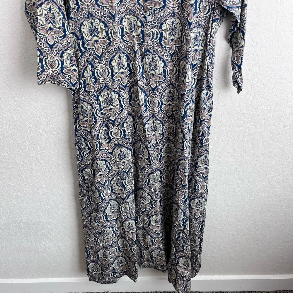 Roller Rabbit Maxi Kaftan Dress Floral Paisley - Picture 5 of 10